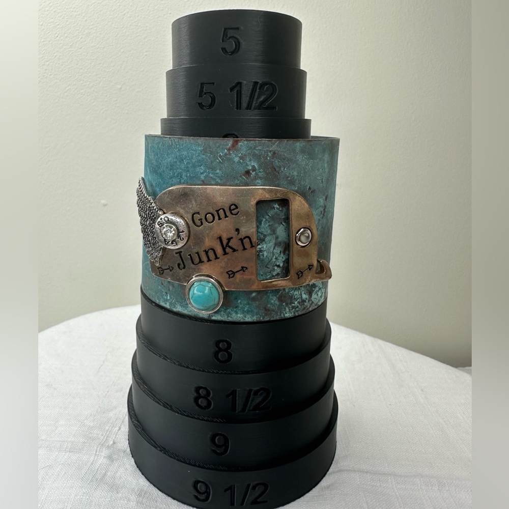 Gone Junkin Turquoise and Bronze Cuff Bracelet